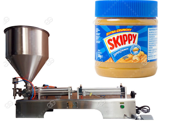 China Semi - Automatic Food Packing Machine Peanut Butter Jar Filling Machine supplier